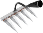 Handheld Garden Rake for Soil Cultivation and Weeding, 5 Tines