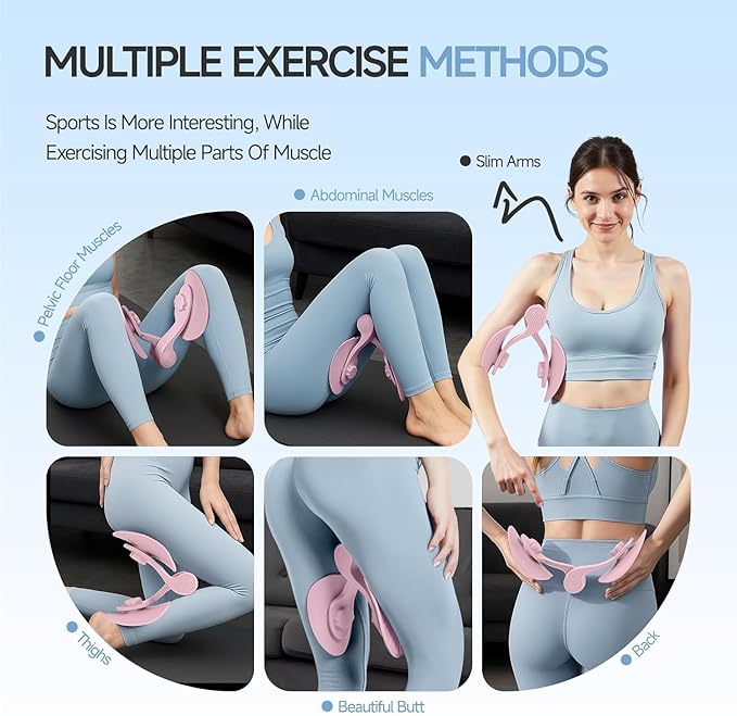 2-in-1 Hip and Pelvis Trainer Inner Thigh and Kegel Exercise Tool