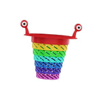 Kitchen Sink Strainer Foldable Multicolor, plastic, pack of 1