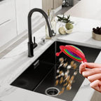 Kitchen Sink Strainer Foldable Multicolor, plastic, pack of 1