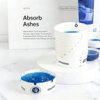 Portable Disposable Foam Ashtray with Absorbent Gel - Pack of 5