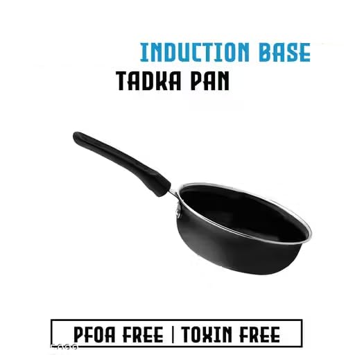 Iron Tadka Pan 0.5 Litre with Strong Grip Plastic Handle