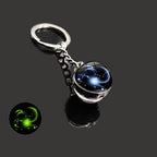 Twelve Constellations Gemstone Key Chain for Bags, Backpacks, and Car Keys