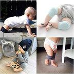 Baby Knee Pads for Crawling Safety - Cotton Protection for Infants - 2 Pair Pack