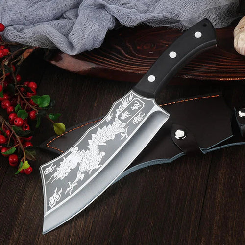 Dragon Chopping Knife with Stainless Steel Blade