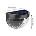Solar Powered Garden & Wall Lights (Pack of 2)