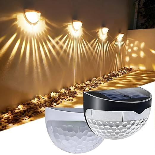 Solar Powered Garden & Wall Lights (Pack of 2)