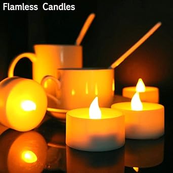 LED Tea Light Candles (Pack of 12)