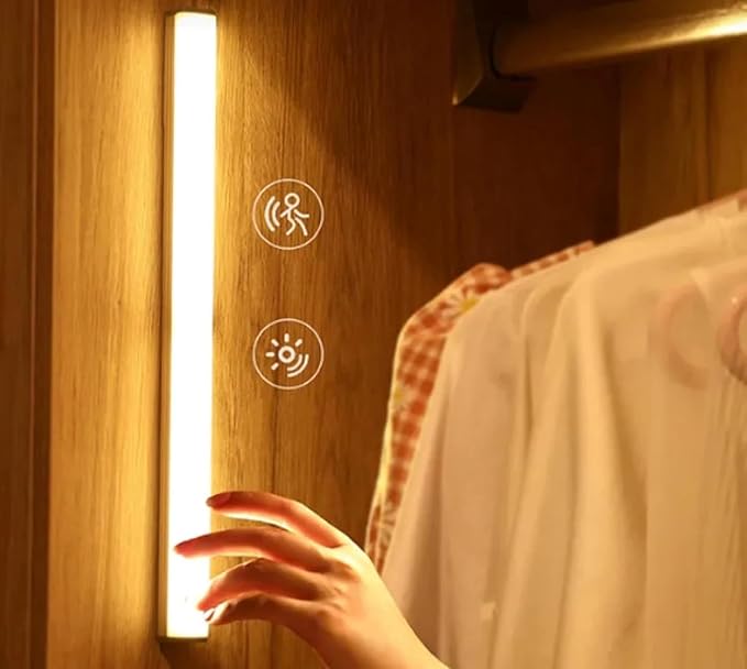 LED Motion Sensor Strip Lights for Cabinets - Pack of 2