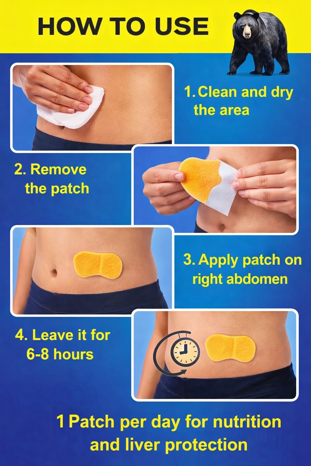 Liver Protection Turmeric Budha's Hand Patch - Pack of 2