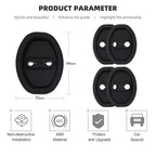 Car Door Lock Protector Covers - Silicone Set of 4
