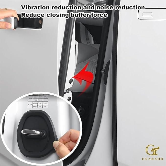 Car Door Lock Protector Covers - Silicone Set of 4