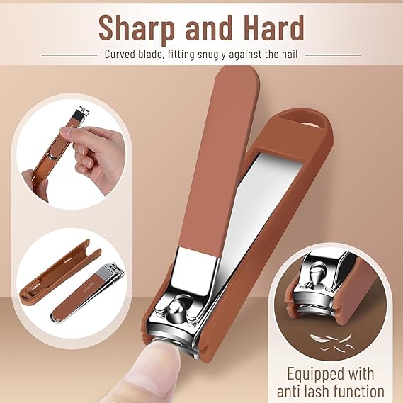 8-in-1 Nail Clipper Set, Professional Manicure & Pedicure Kit, stainless steel