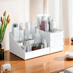 8-Compartment Cosmetic Organizer Storage Box, plastic