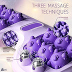 Manual plastic foot massager roller for relief and circulation