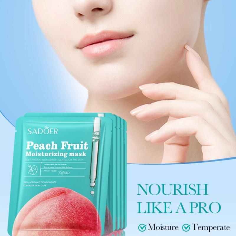 Peach Fruit Moisturizing Mask for Hydrated Skin