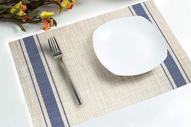 Dining Table Placemats Washable Anti-Skid Mats in Assorted Colors
