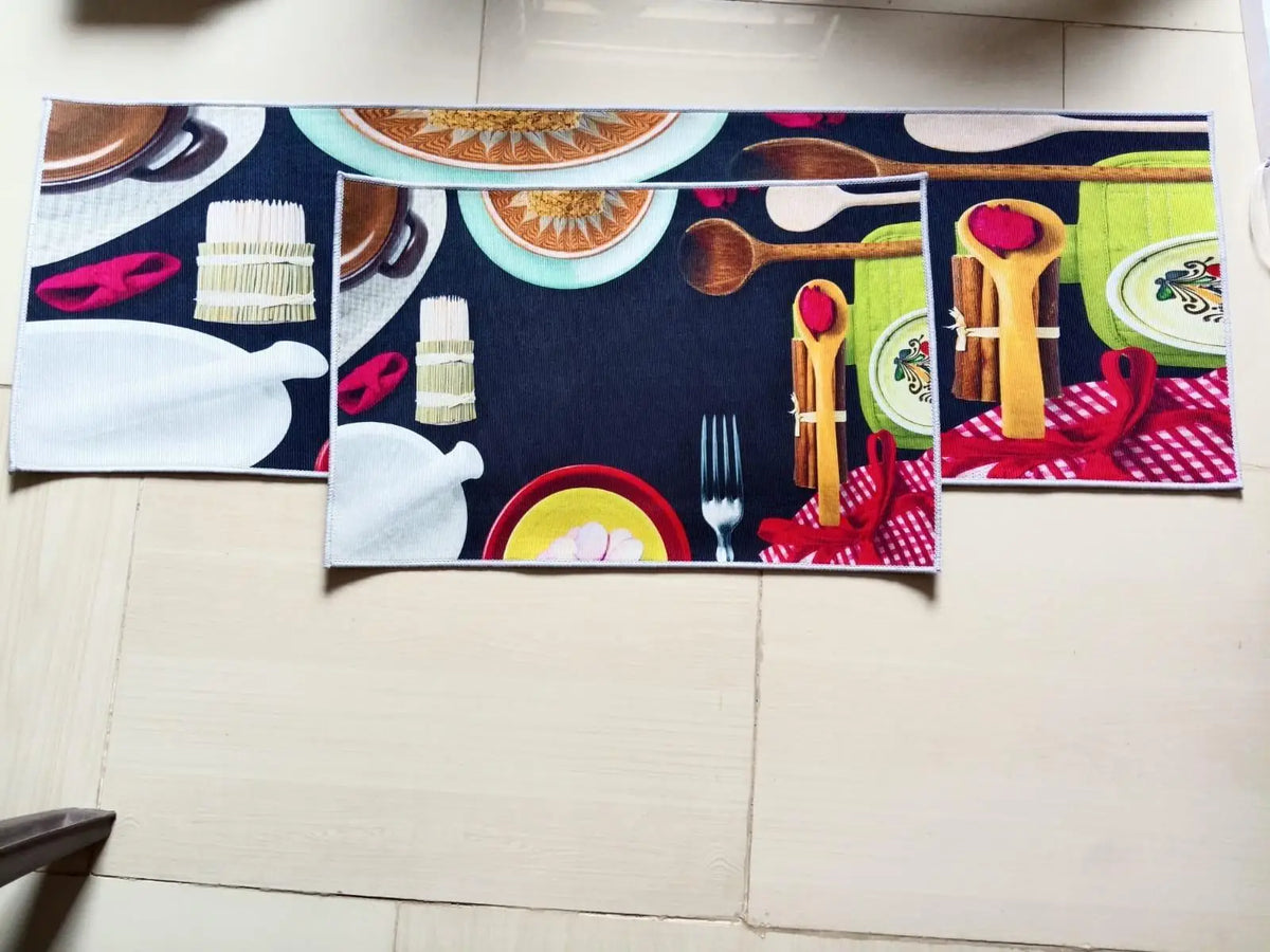 2 pcs Kitchen Mat, pack of 2