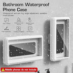 Waterproof Bathroom Wall Mount Phone Holder Case with 360 Degree Rotation