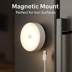 Motion Sensor Light with USB Charging and Self-Adhesive Mount (Pack of 2)