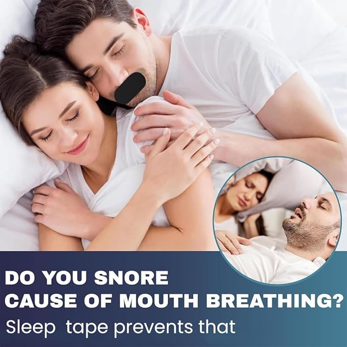 Anti-Snore Mouth Tape - Sleep Aid Patches (30 Count)
