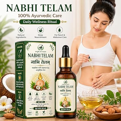 Nabhi Telam Ayurvedic Oil for Navel Care and Body Wellness, Pack of 2