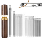 A pack of 30 steel quilting needles for hand sewing and fabric projects.