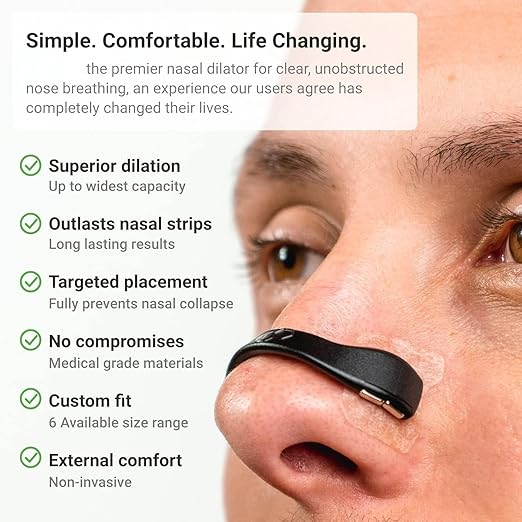 Magnetic Nasal Dilator Starter Kit with Adhesive Tabs and Applicator - 15 Pieces