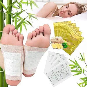 Organic detox foot pads in individual sachets for overnight application