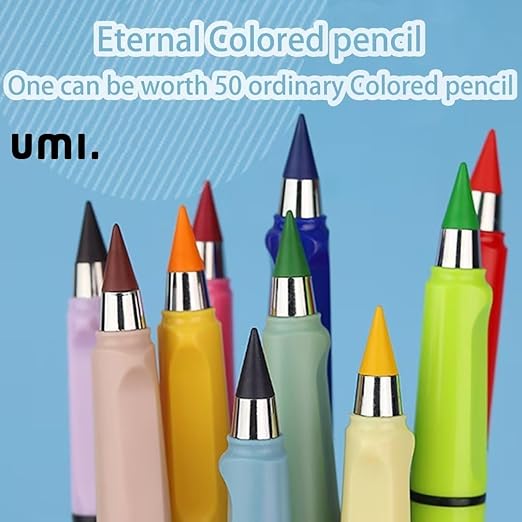 Everlasting Color Pencil Set - Round Infinity Colored Pencils (12-Piece Pack)