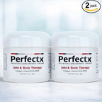 Two tubes of Perfectx Joint & Bone Therapy Cream with collagen and MSM