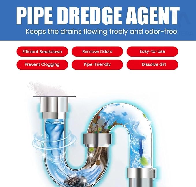 Pipe Dredge Agent Drain Cleaner - Pack of 2