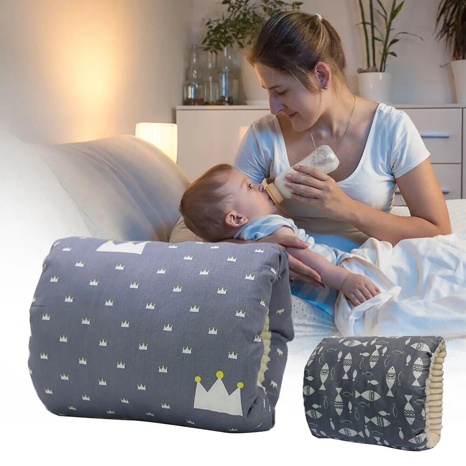 Cozy Cradle feeding pillow in fabric material