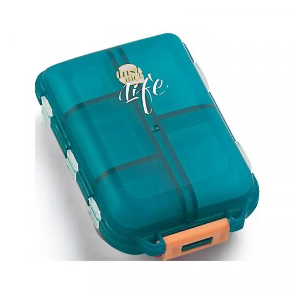 Double Layer Pill Organizer, Compact Medication Case (Pack of 1, Random Color)