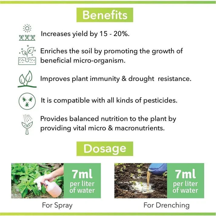 Plant Boost Organic Liquid Biofertilizer for All Crops (Pack of 2)