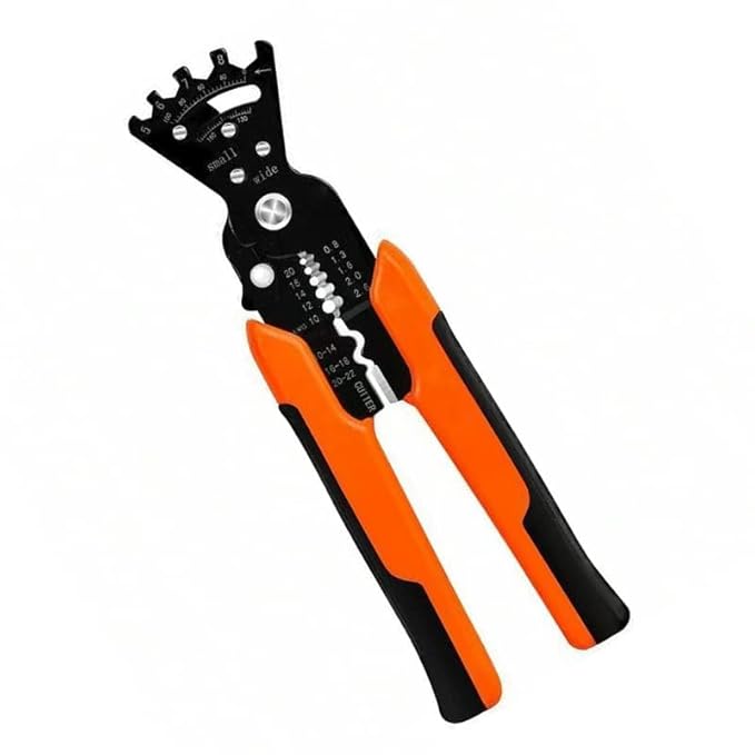 5-in-1 wire stripper and cutter pliers with chrome vanadium steel head and TPR handle