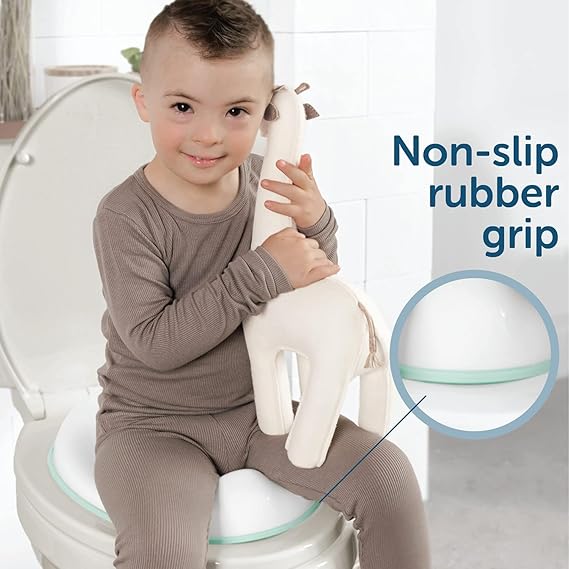 Portable Baby Unisex Potty Training Toilet Seat with Non-Slip Base