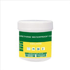 A container of invisible polyurethane waterproof sealant paste