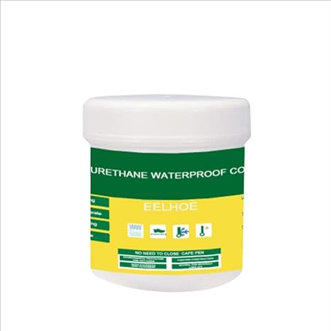 A container of invisible polyurethane waterproof sealant paste