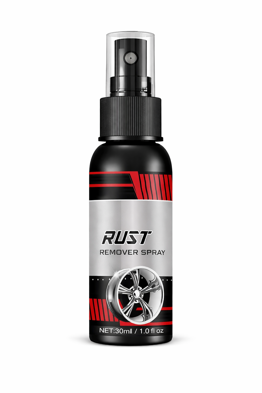 Two 30ml bottles of multipurpose rust remover spray for car and bike maintenance