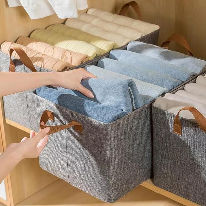 Foldable Cloth Storage Basket (Pack of 2)