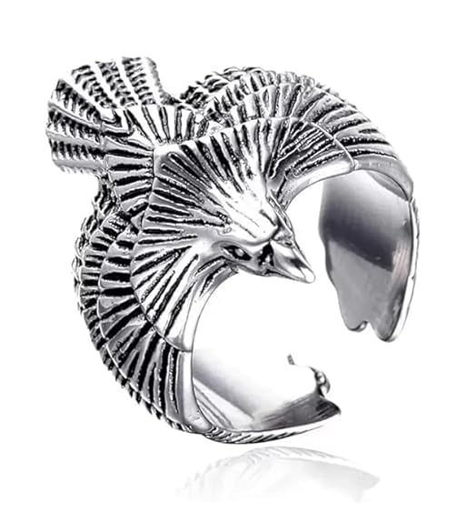 Eagle Ring Stainless Steel Fashion Accessory