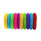 Mosquito Ring Repellent Bracelet - Stretchy and Waterproof (1 Piece, Random Colour)