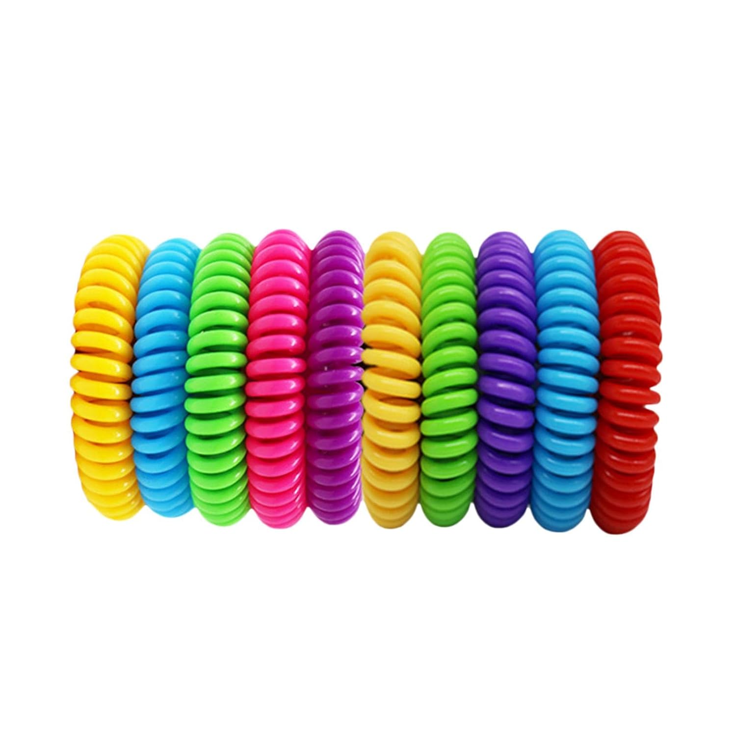 Mosquito Ring Repellent Bracelet - Stretchy and Waterproof (1 Piece, Random Colour)