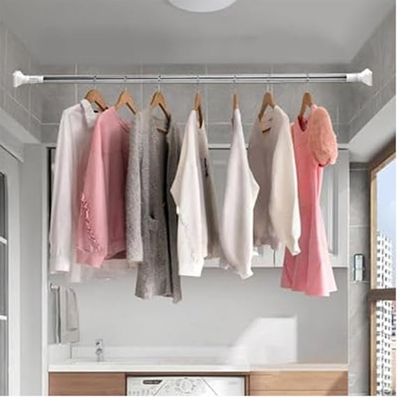 Multifunctional Adjustable Tension Rod for Clothes and Closets