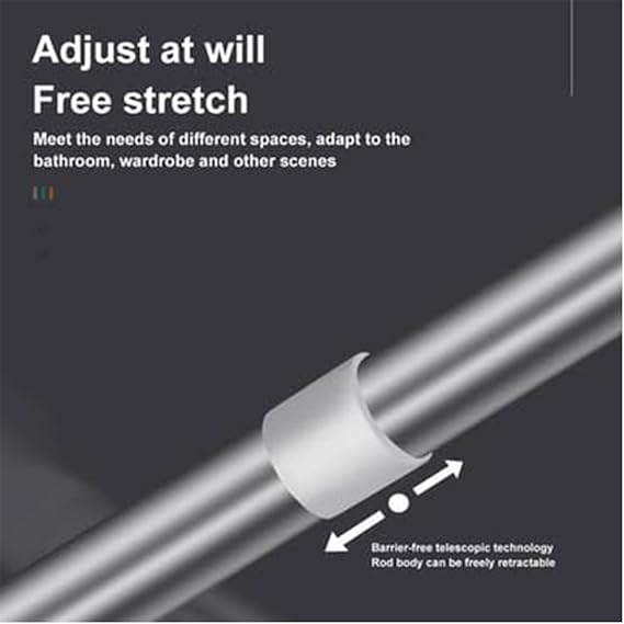 Multifunctional Adjustable Tension Rod for Clothes and Closets