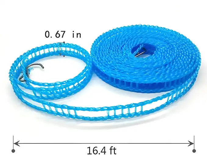 Portable Adjustable Windproof Clothesline for Travel and Indoor Drying (Pack of 1)