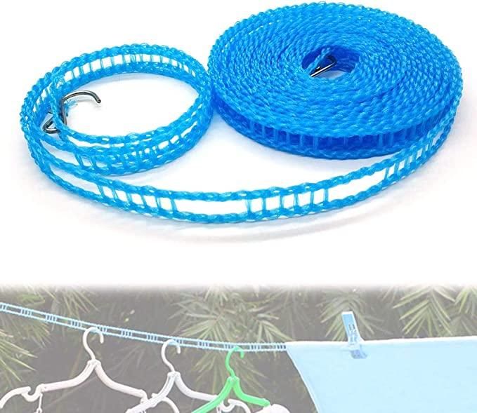 Portable Adjustable Windproof Clothesline for Travel and Indoor Drying (Pack of 1)