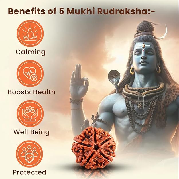 Mens Gold Plated Rudraksha Chain