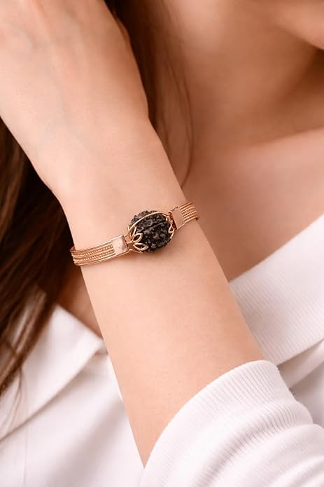 7 Mukhi Rudraksha Bracelet Handmade Kada with Copper Setting